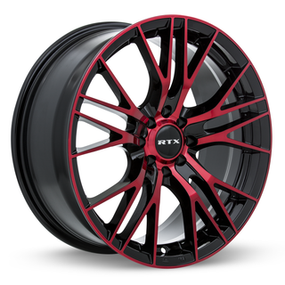 RTX Vertex Black Machined Red 17x7.5 +40 5x112mm 66.6mm