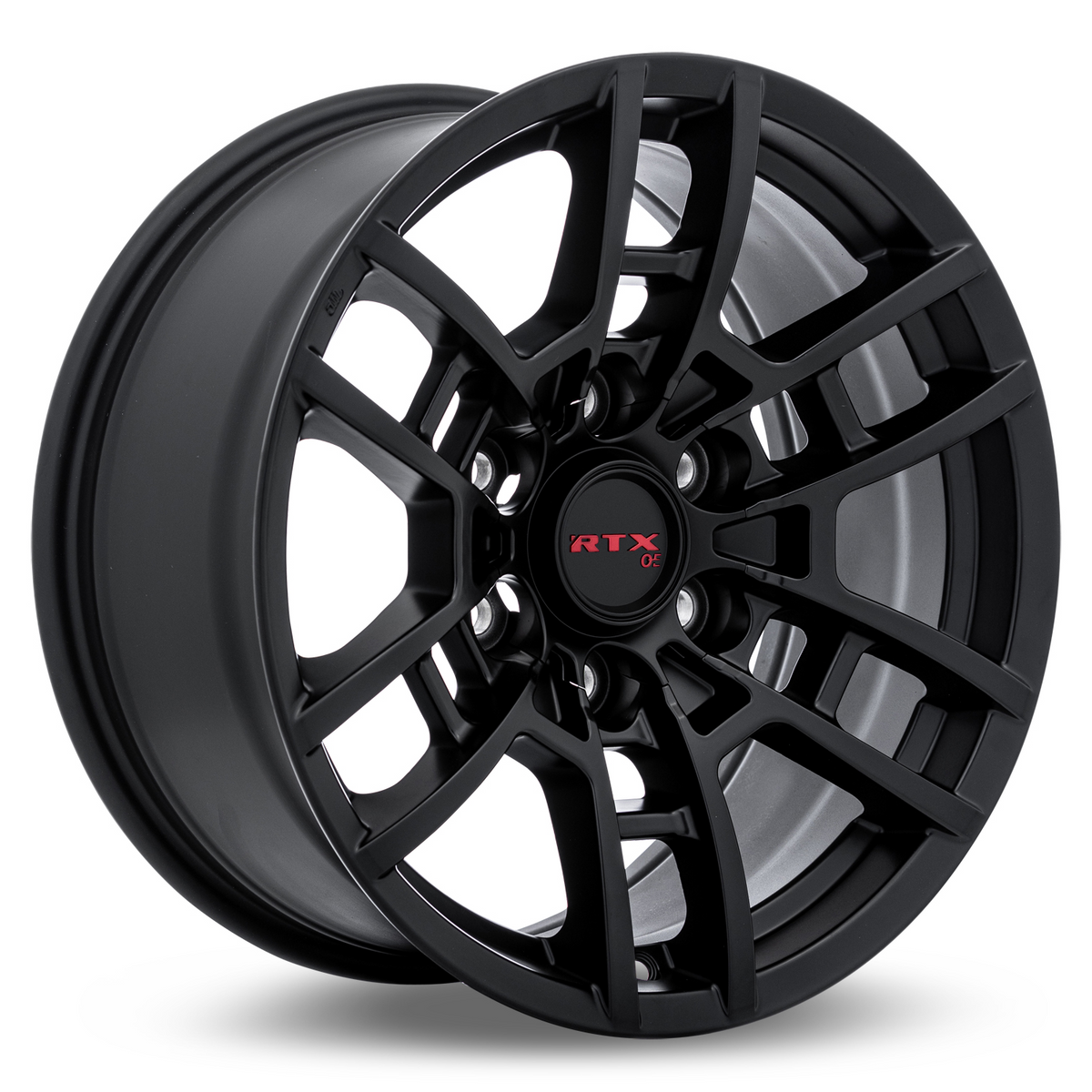 RTX Hilux Satin Black 17x8 +5 6x139.7mm 106.1mm - Wheelwiz