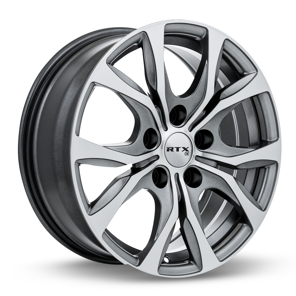 RTX Windsor Gunmetal Machined 17x7 +35 5x127mm 71.5mm - Wheelwiz
