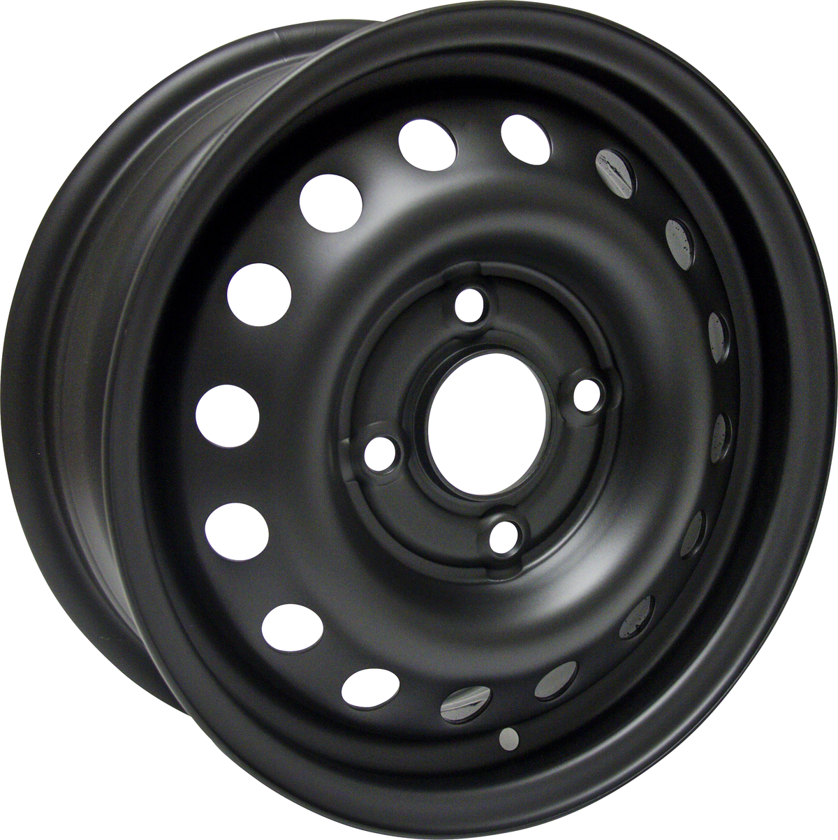 Steel Black 14x5.5 +46 4x114.3mm 67.1mm - WheelWiz