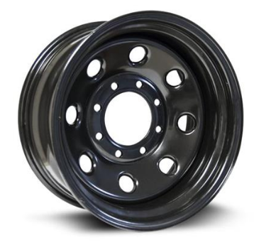 Steel Black 17x8 +25 8x170mm 125mm - WheelWiz