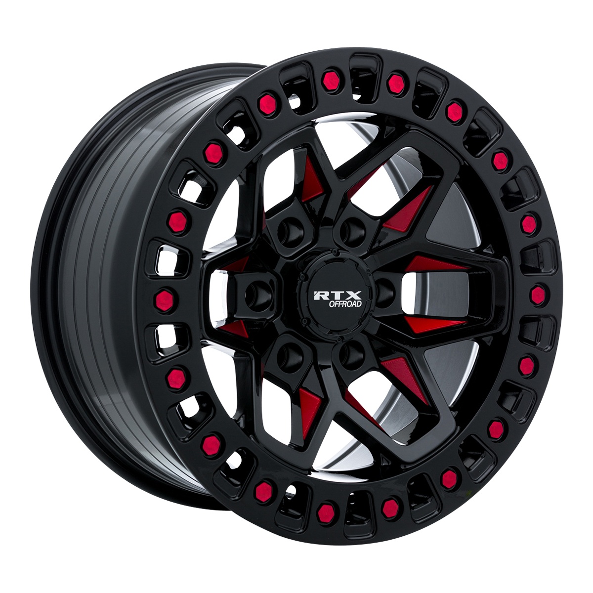 RTX Zion Black Milled Red 20x9 0 6x135mm 87.1mm - Wheelwiz