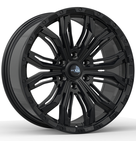 RTX Black Widow Gloss Black 18x9 +18 6x139.7mm 106.1mm - Wheelwiz