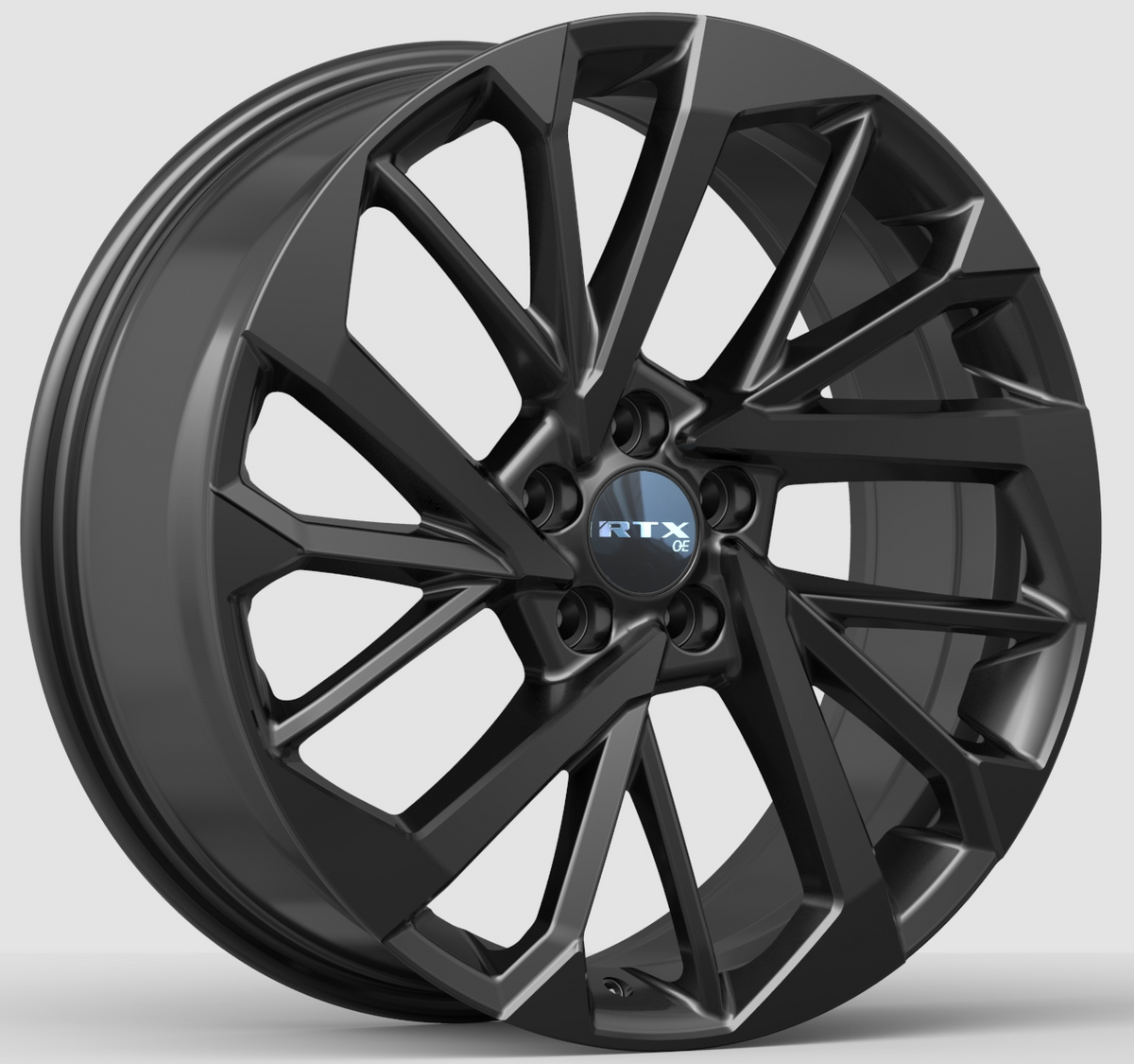 RTX MM01 Gloss Black 20x8 +35 5x114.3mm 66.1mm - Wheelwiz