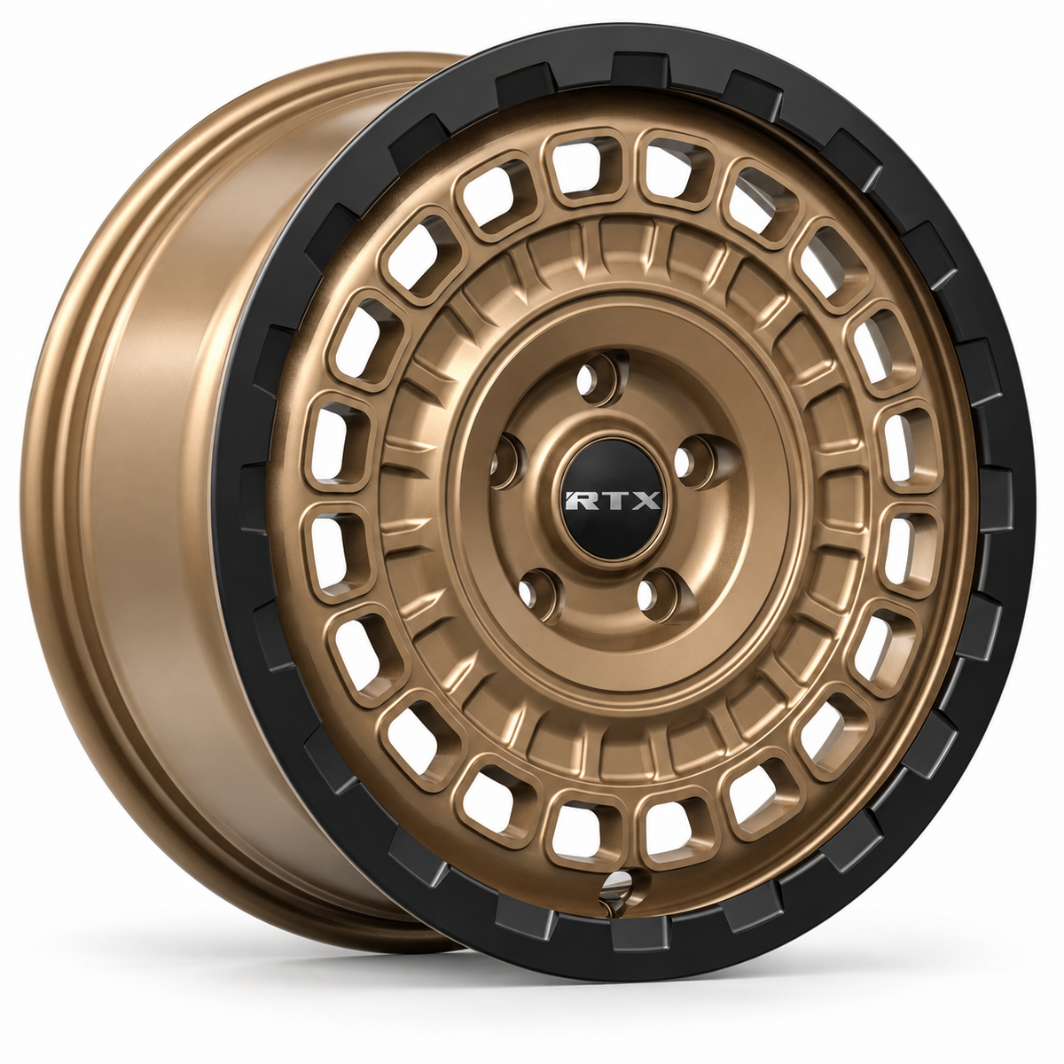 RTX Overland Satin Bronze Black Lip 17x7.5 +35 5x114.3mm 67.1mm - Wheelwiz
