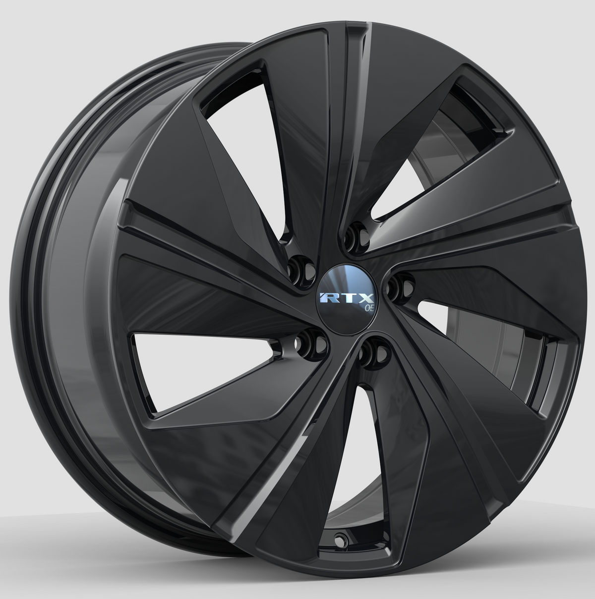 RTX  Gloss Black 17x7 +45 5x112mm 57.1mm