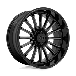 XD Series XD857 WHIPLASH Gloss Black With Gray Tint 22x10 -18 6x139.7mm 106.1mm - WheelWiz