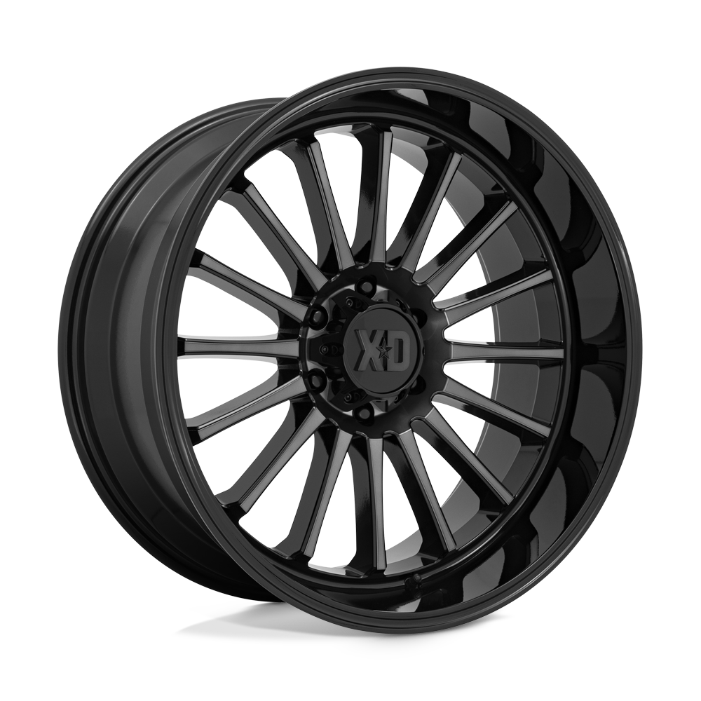 XD Series XD857 WHIPLASH Gloss Black With Gray Tint 22x10 -18 6x139.7mm 106.1mm - WheelWiz