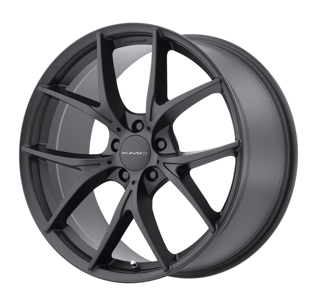 KMC KM694 WISHBONE Satin Black 18x8 +35 5x120mm 74.1mm - Wheelwiz