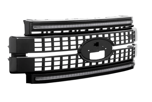 Morimoto FORD SD 17-19 GRILLE UNFINISHED AMB DRL - WheelWiz