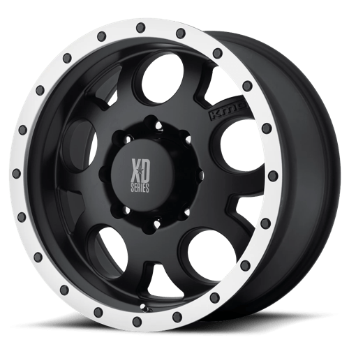 XD Series XD125 Matte Blk W/ Mach. Bead Ring 18x9 +18 5x127mm 83.1mm - Wheelwiz