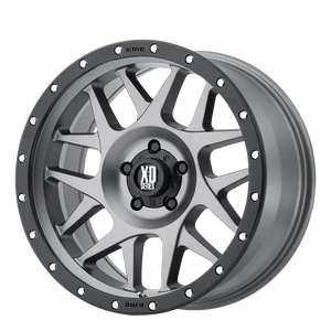 XD Series XD127 BULLY Matte Gray Black Ring 20x9 00 5x139.7mm 108mm - WheelWiz