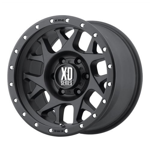 XD Series XD127 BULLY Matte Gray W/ Black Ring 16x7 +35 5x114.3mm 72.6mm - Wheelwiz