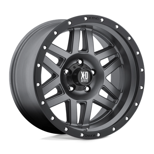 XD Series XD128 MACHETE Matte Gray Black Ring 17x9 +18 5x150mm 110.1mm - WheelWiz