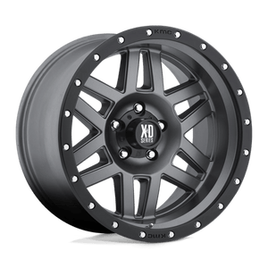 XD Series XD128 MACHETE Matte Gray Black Ring 17x9 +18 5x150mm 110.1mm - WheelWiz