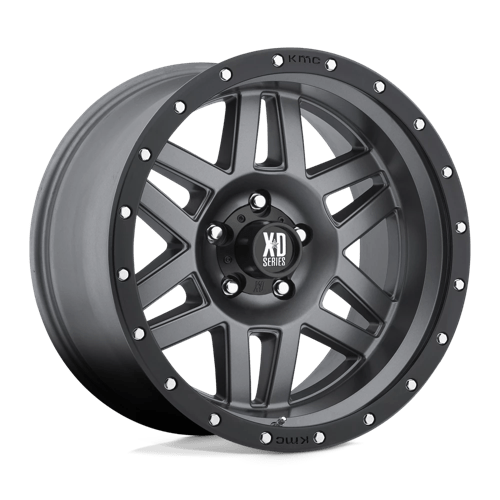 XD Series XD128 MACHETE Matte Gray W/ Black Ring 20x9 +18 8x170mm 125.1mm - Wheelwiz