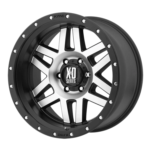 XD Series XD128 MACHETE Machined Face Black Ring 20x9 00 8x170mm 125.1mm - WheelWiz