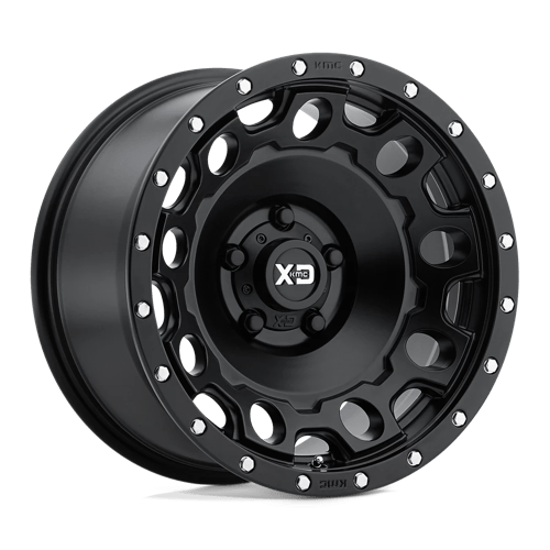 XD Series XD129 HOLESHOT Satin Black 17x9 -12 8x180mm 124.2mm - WheelWiz