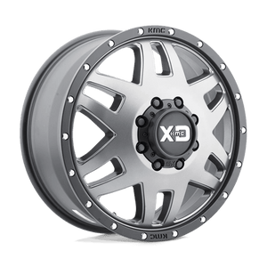 XD Series XD130 MACHETE DUALLY Matte Gray Black Ring 20x7.5 +142 8x210mm 154.3mm - WheelWiz