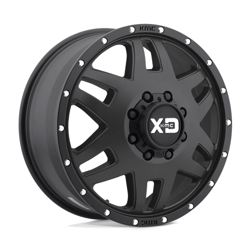 XD Series XD130 MACHETE DUALLY Satin Black With Reinforcing Ring 20x8.25 -198 8x165.1mm 121.5mm - WheelWiz