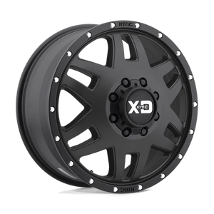 XD Series XD130 MACHETE DUALLY Satin Black With Reinforcing Ring 20x8.25 -198 8x165.1mm 121.5mm - WheelWiz