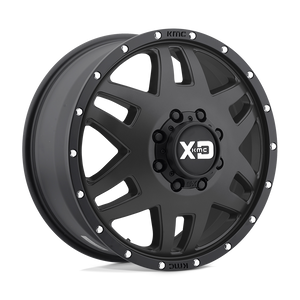 XD Series XD130 MACHETE DUALLY Satin Black With Reinforcing Ring 20x7.5 +142 8x165.1mm 121.5mm - WheelWiz