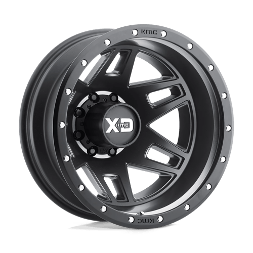 XD Series XD130 MACHETE DUALLY Satin Black 17x6.5 -140 8x200mm 142mm - Wheelwiz