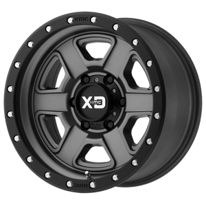 XD Series XD133 FUSION OFF-ROAD Satin Gray With Satin Black Lip 18x9 00 6x135mm 87.1mm - WheelWiz