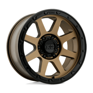 XD Series XD134 ADDICT 2 Matte Bronze Matte Black Lip 18x8.5 00 8x180mm 124.2mm - WheelWiz