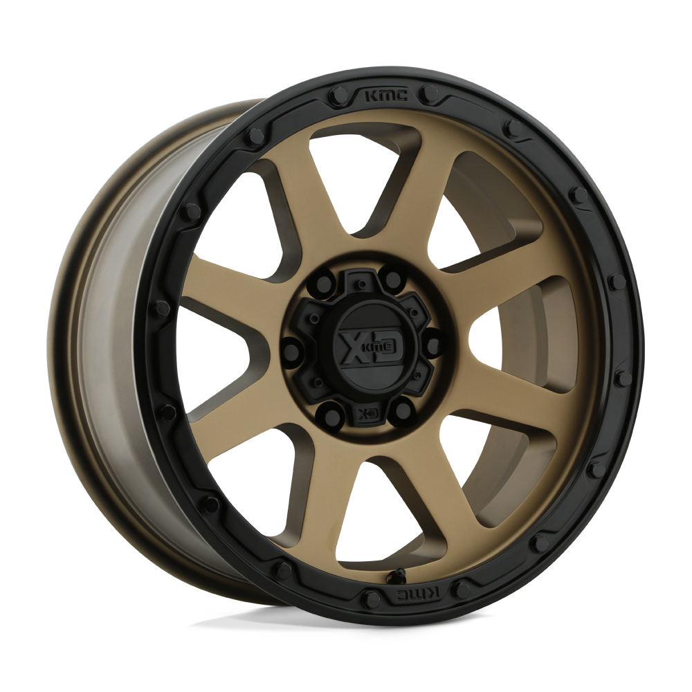 XD Series XD134 ADDICT 2 Matte Bronze Matte Black Lip 17x9 +18 8x170mm 125.1mm - WheelWiz