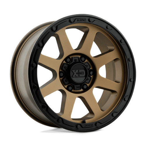 XD Series XD134 ADDICT 2 Matte Bronze W/ Matte Black Lp 17x9 +18 5x127mm 71.5mm - Wheelwiz