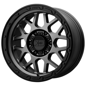 XD Series XD135 GRENADE OR Matte Gray Matte Black Lip 17x9 -12 6x139.7mm 106.1mm - WheelWiz