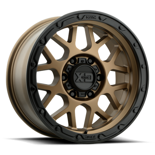 XD Series XD135 GRENADE OR Matte Bronze Matte Black Lip 17x9 -12 5x127mm 78.1mm - WheelWiz