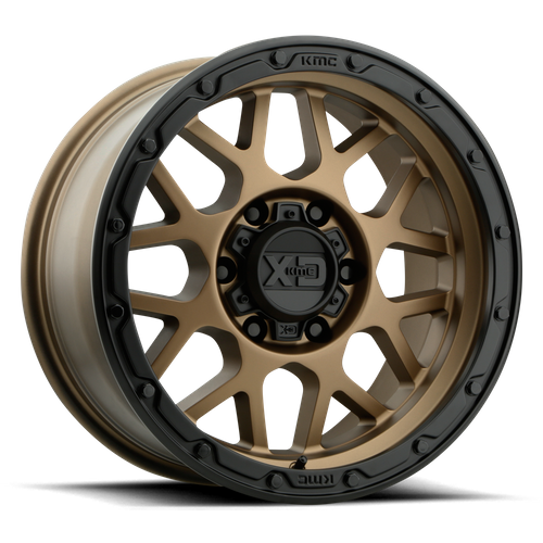 XD Series XD135 GRENADE OR Matte Bronze Matte Black Lip 17x8.5 00 6x139.7mm 106.1mm - WheelWiz