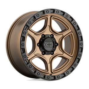 XD Series XD139 PORTAL Satin Bronze Satin Black Lip 17x8.5 +18 6x135mm 87.1mm - WheelWiz