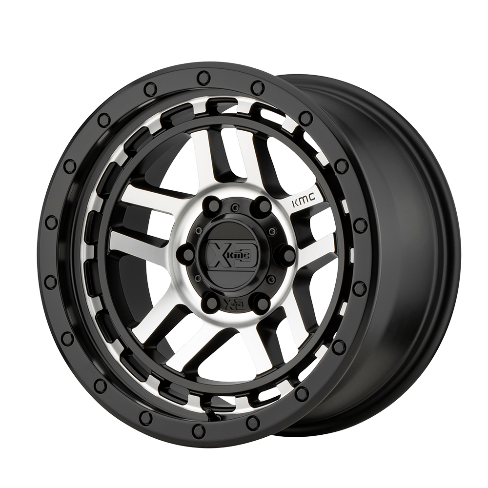 XD Series XD140 RECON Satin Black Machined 18x8.5 00 6x120mm 66.9mm - WheelWiz