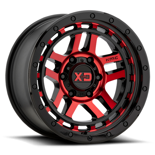 XD Series XD140 RECON Gloss Black Mach W/ Red Tint 17x9 -12 6x139.7mm 106.1mm - Wheelwiz