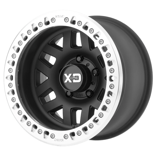 XD Series XD229 MACHETE CRAWL BEADLOCK Satin Black Machined Bead Ring 17x9 -38 5x127mm 78.1mm - WheelWiz