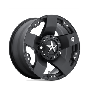 XD Series XD775 ROCKSTAR Matte Black 17x8 +10 8x165.1mm 130.8mm - WheelWiz