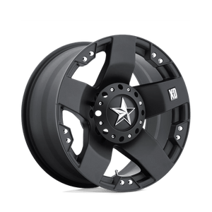 XD Series XD775 ROCKSTAR Matte Black 17x8 +10 8x165.1mm 130.8mm - WheelWiz