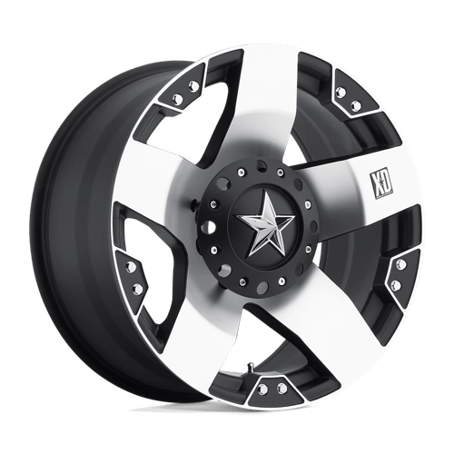 XD Series XD775 ROCKSTAR Machined Face W/ Blk Windows 20x10 -24 8x165.1mm 130.8mm - Wheelwiz