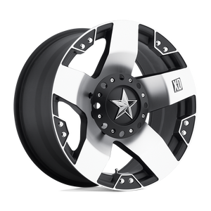 XD Series XD775 ROCKSTAR Machined Face With Matte Black Windows 17x9 -12 5x139.7mm 108mm - WheelWiz