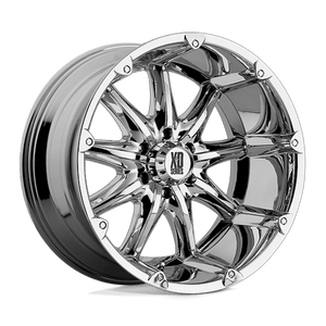 XD Series XD779 BADLANDS Chrome 18x9 +18 8x170mm 125.1mm - WheelWiz