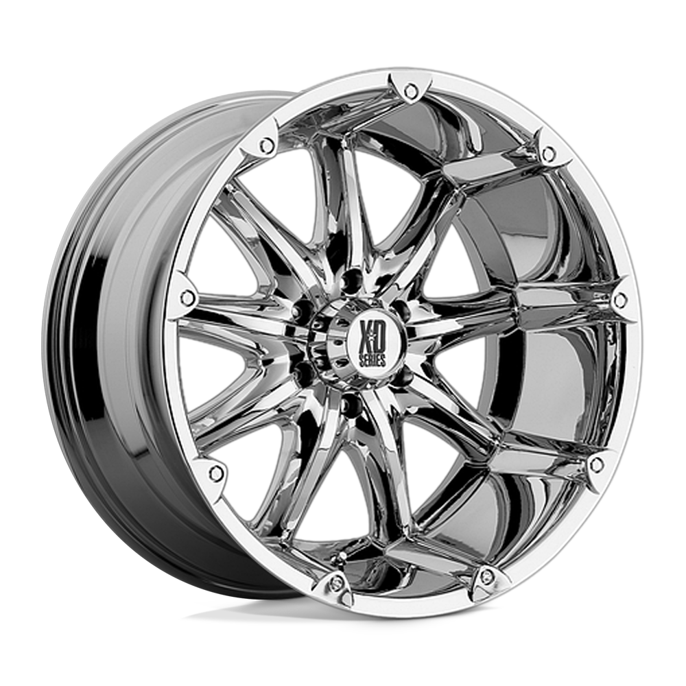 XD Series XD779 BADLANDS Chrome 22x9.5 +18 5x139.7mm 108mm - WheelWiz
