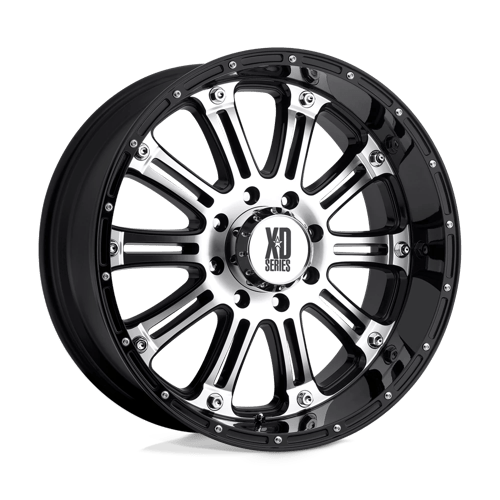 XD Series XD795 HOSS Gloss Black Machined 22x9.5 +30 6x139.7mm 100.3mm - Wheelwiz