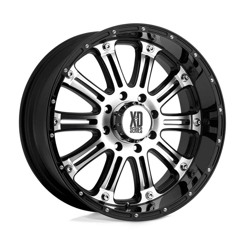 XD Series XD795 HOSS Gloss Black Machined 20x9 +30 6x139.7mm 100.3mm - WheelWiz