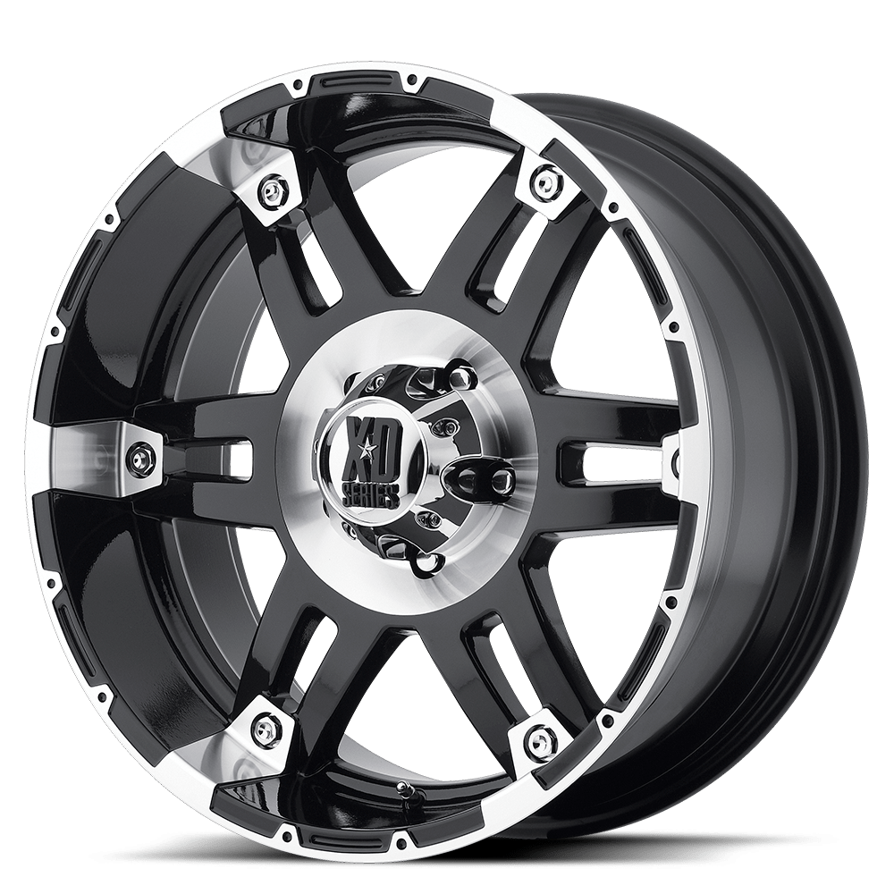 XD Series XD797 SPY Gloss Black Machined 18x9 -12 8x170mm 125.1mm - WheelWiz