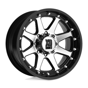 XD Series XD798 ADDICT Matte Black Machined 18x9 -12 5x139.7mm 108mm - WheelWiz