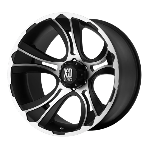 XD Series XD801 CRANK Matte Black Machined 18x9 00 5x127mm 78.1mm - WheelWiz