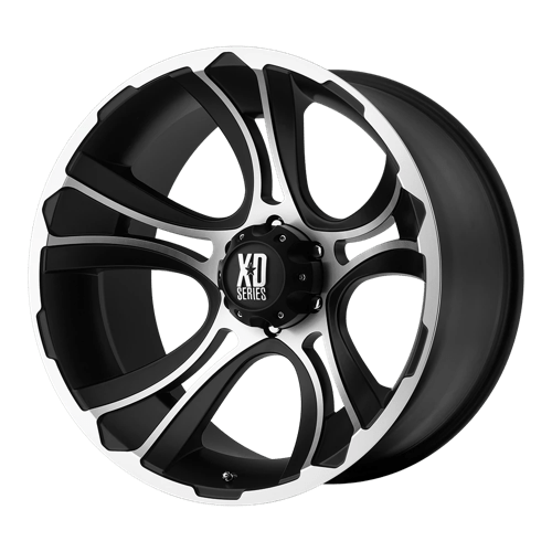 XD Series XD801 CRANK Matte Black Machined 20x9 00 6x139.7mm 106.1mm - WheelWiz